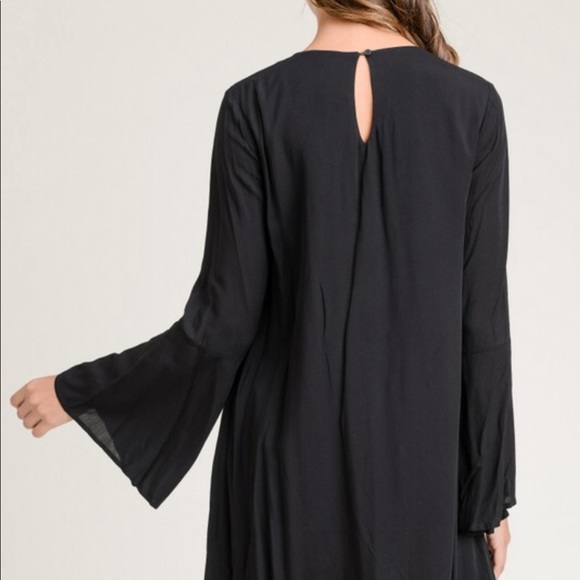 Embroided Bell Sleeve Dress - Picture 3 of 3